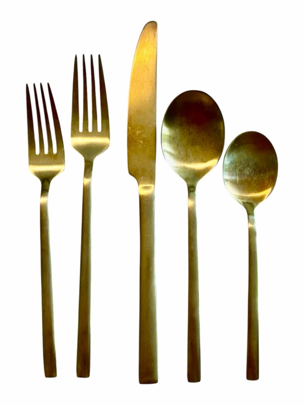 Ornative Gold Tone Flatware 38 Pieces - Picture 2 of 4